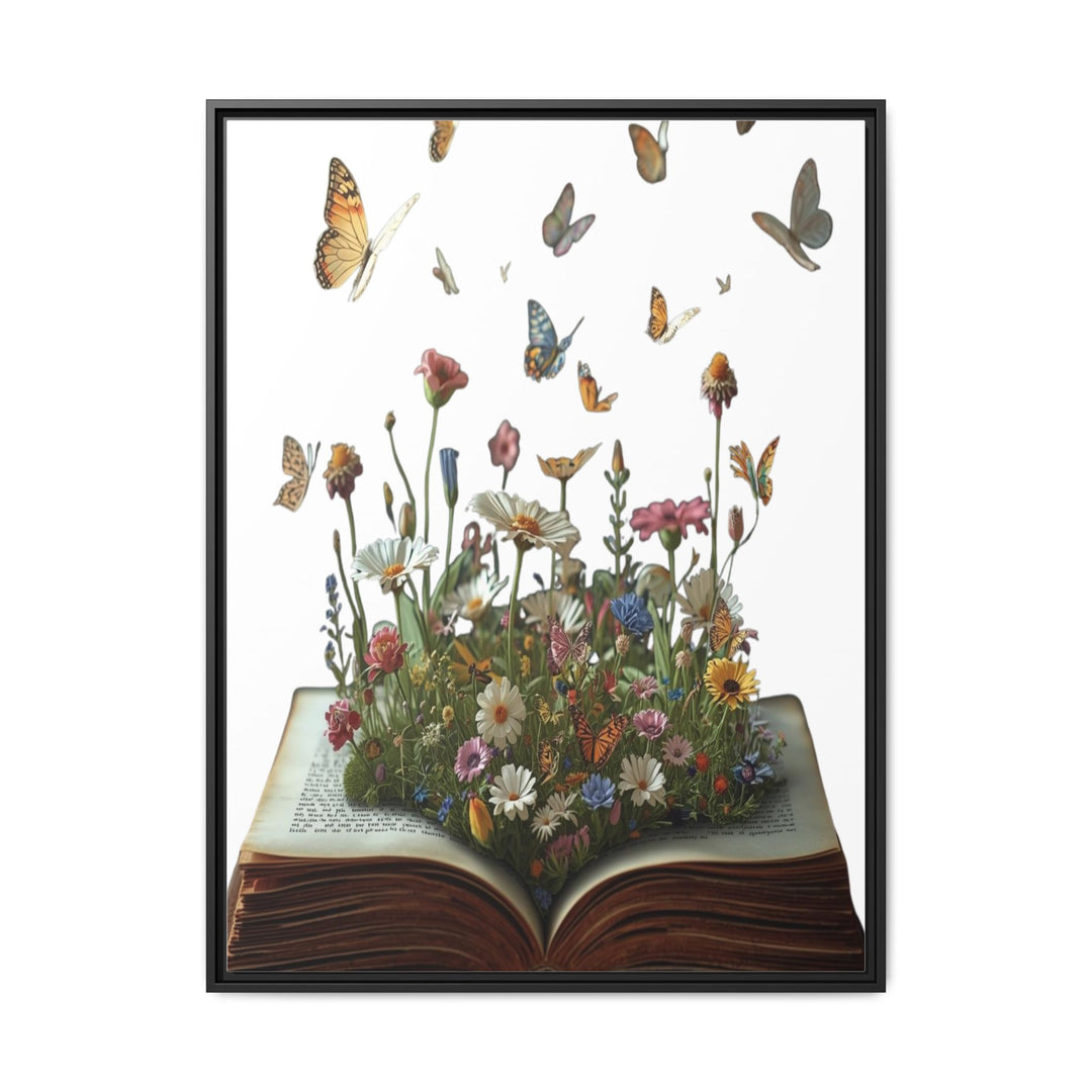 Whimsical Pop-Up Book Matte Canvas Art—Sustainable Framed Wall Décor