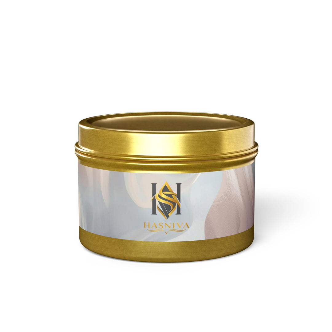 Handcrafted Tin Candles – Pastel Abstract, Eco Soy, Gift-Ready & Chic