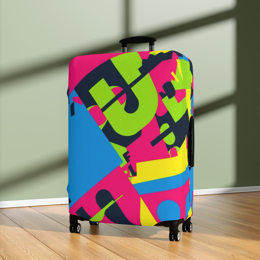 Bold Abstract Premium Luggage Cover – Stylish, Stretch & Scratch-Proof