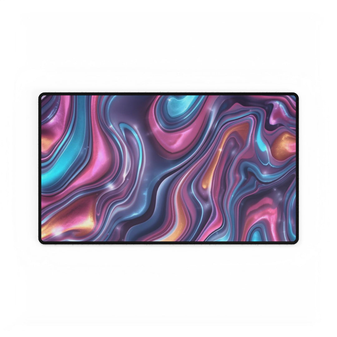 Premium Iridescent Abstract Desk Mat – Modern, Durable & Stylish Workspace