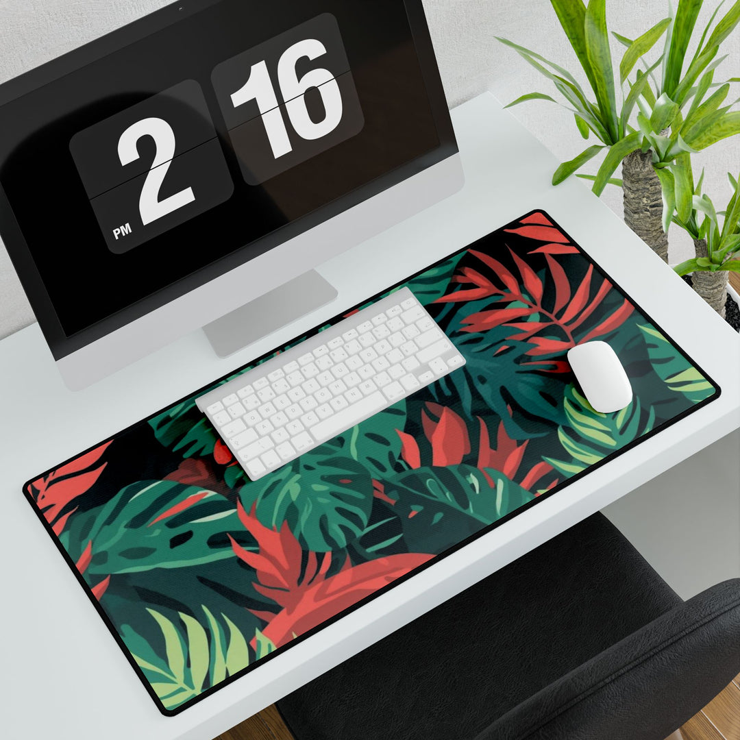 Premium Jungle Leaf Desk Mat – Stylish, Durable & Waterproof Workspace Upgrade