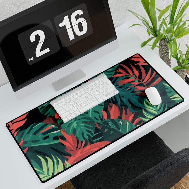 Premium Jungle Leaf Desk Mat – Stylish, Durable & Waterproof Workspace Upgrade