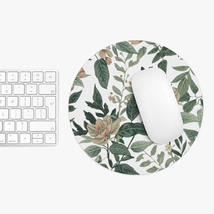 Vintage Floral Mouse Pad – Personalized, Non-Slip, Chic Desk Accessory