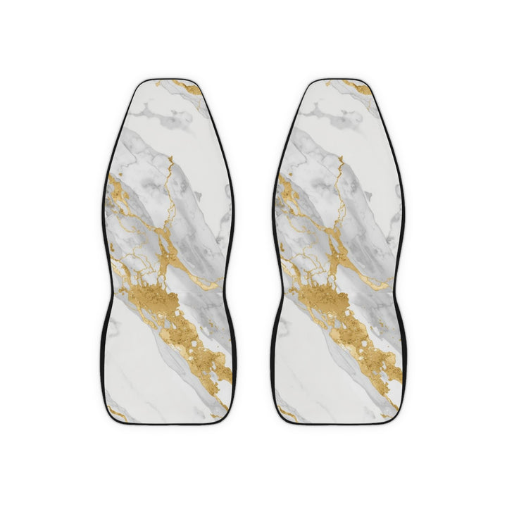 Marble Gold Luxury Car Seat Covers – Custom Polyester, Chic & Protective
