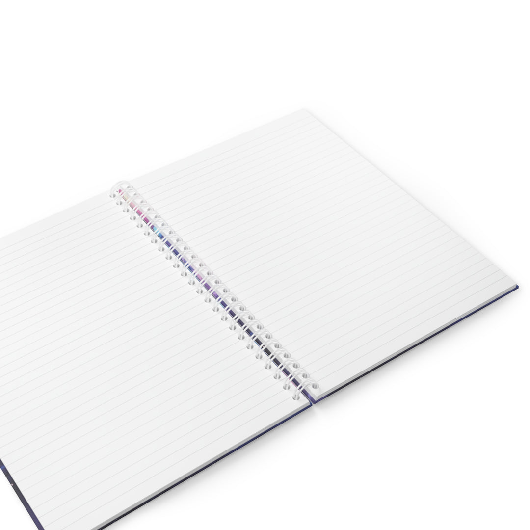 Custom Galaxy Spiral Notebook – Cute Moon Dreamy Sky, Personalized Cover