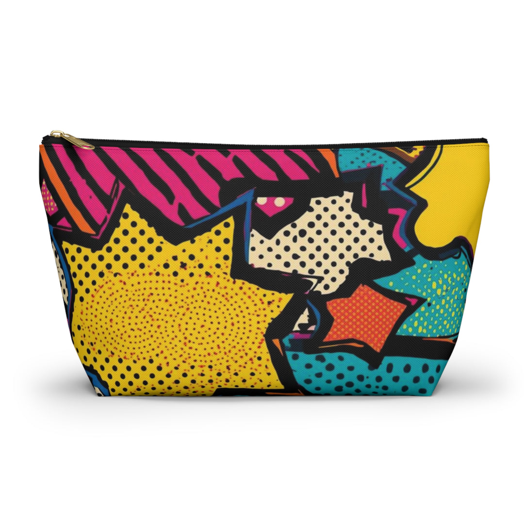Pop Art T-Bottom Accessory Pouch – Stylish, Durable Organizer Bag