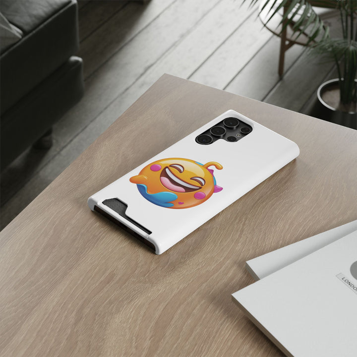 Emoji Smiley Card Holder Phone Case – Fun, Slim & MagSafe Compatible