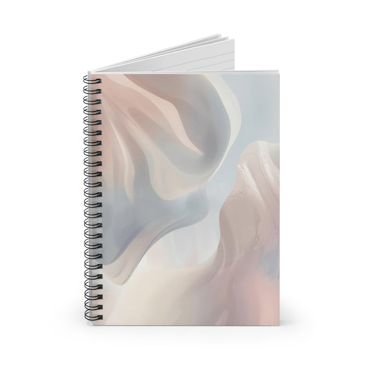 Chic Pastel Spiral Notebook – Premium Ruled Journal, Modern Abstract Design