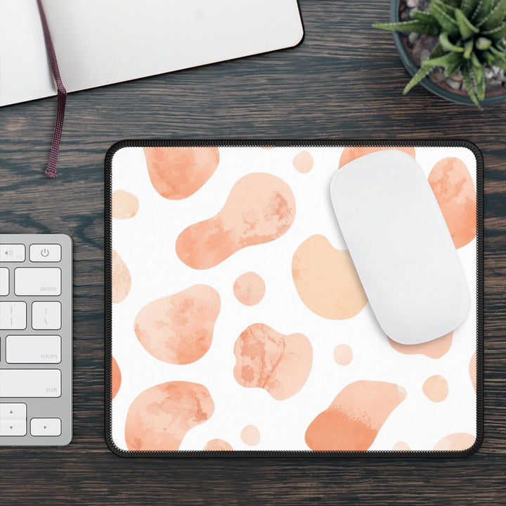 Trendy Abstract Blush Watercolor Gaming Mouse Pad – Precision & Style