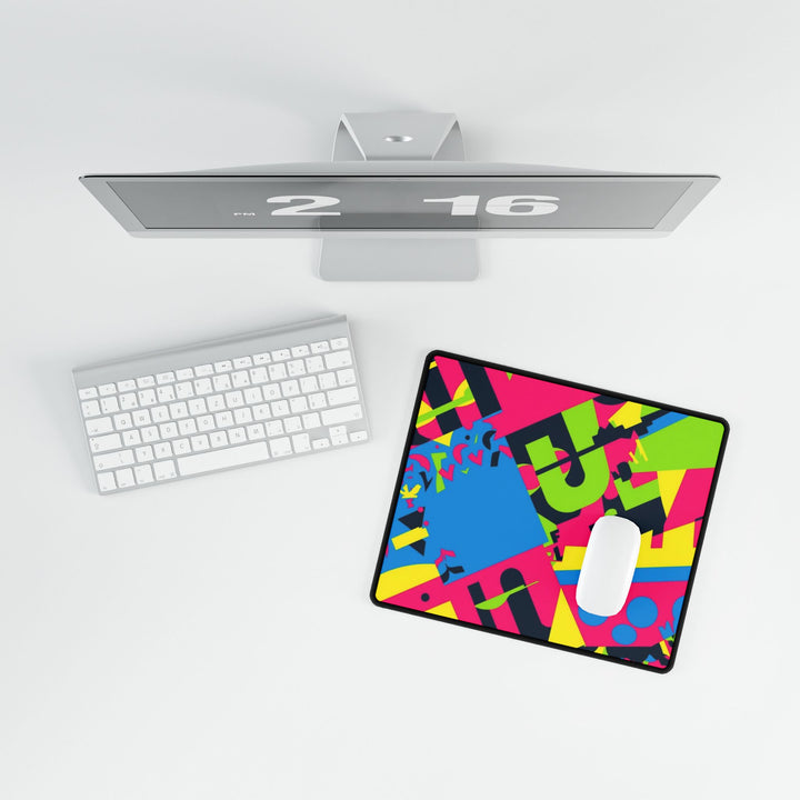Vibrant Abstract Desk Mat – Modern Geometric, Anti-Slip, Waterproof Pad