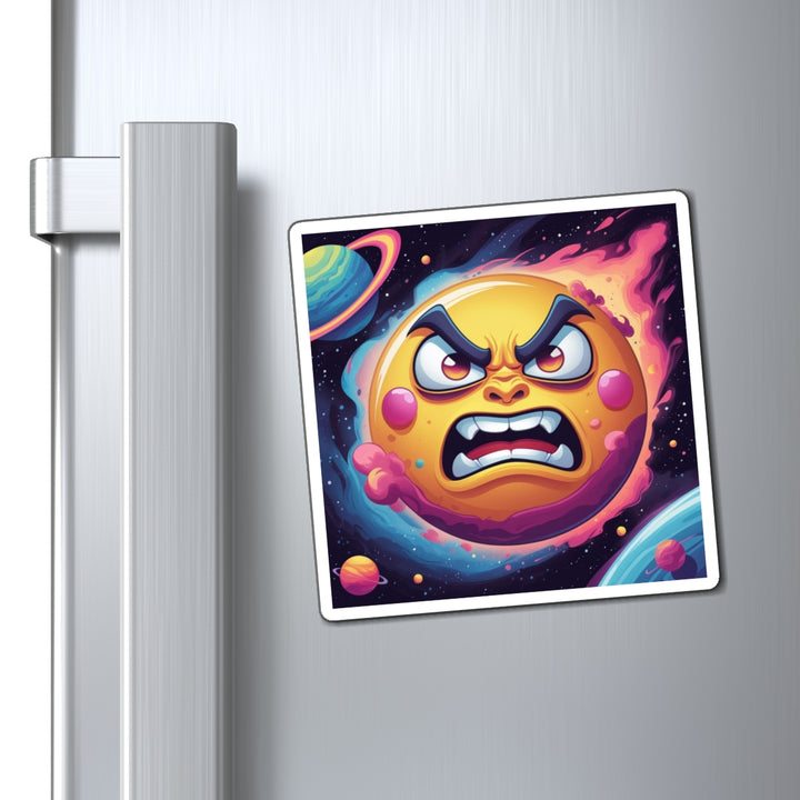 Custom Space-Themed Magnets – Bold Cartoon Sun & Planets, Fun Fridge Decor