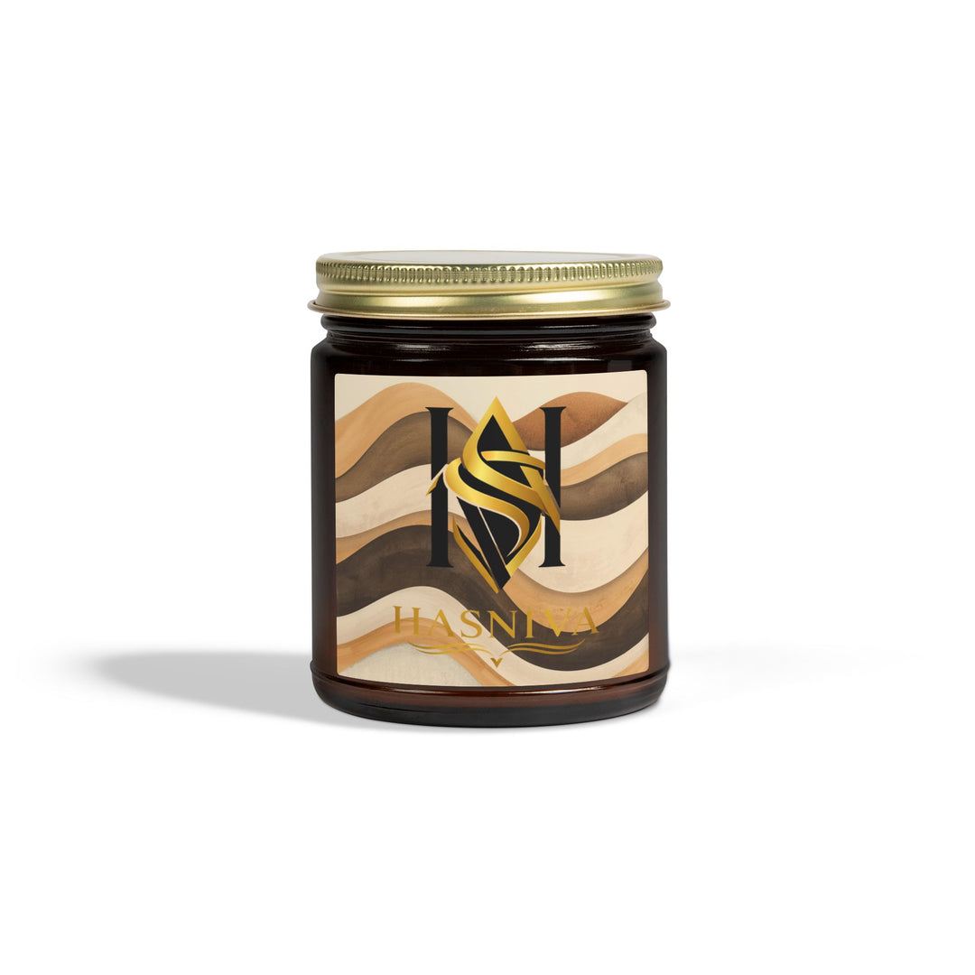 Cozy Waves Coconut Apricot Scented Candle | Hand-Poured, Modern 4oz/9oz