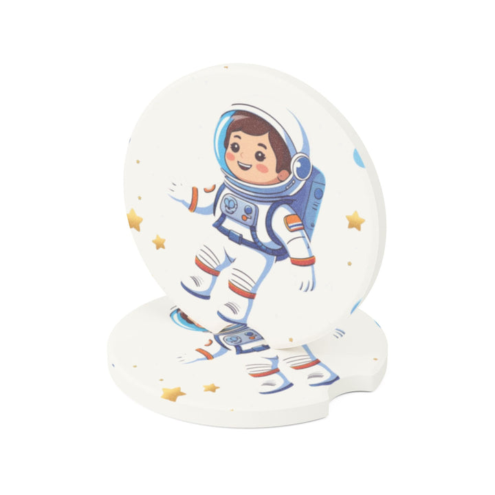 Soapstone Car Coaster – Cute Astronaut Space Design, Absorbent & Stylish