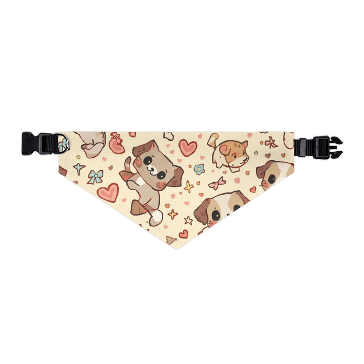 Cartoon Puppies & Kittens Pet Bandana Collar – Cute, Adjustable & Comfy