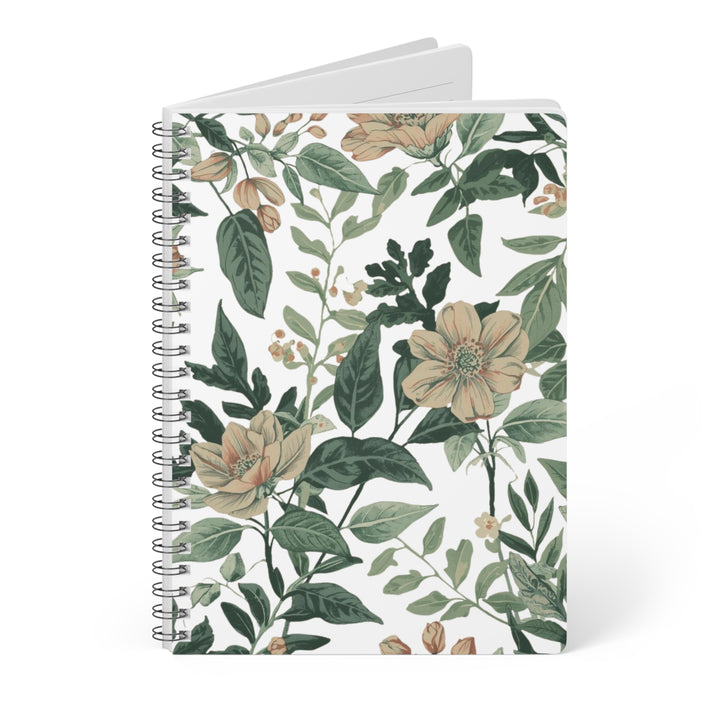 Vintage Floral A5 Wirobound Softcover Notebook – Chic Botanical Journal