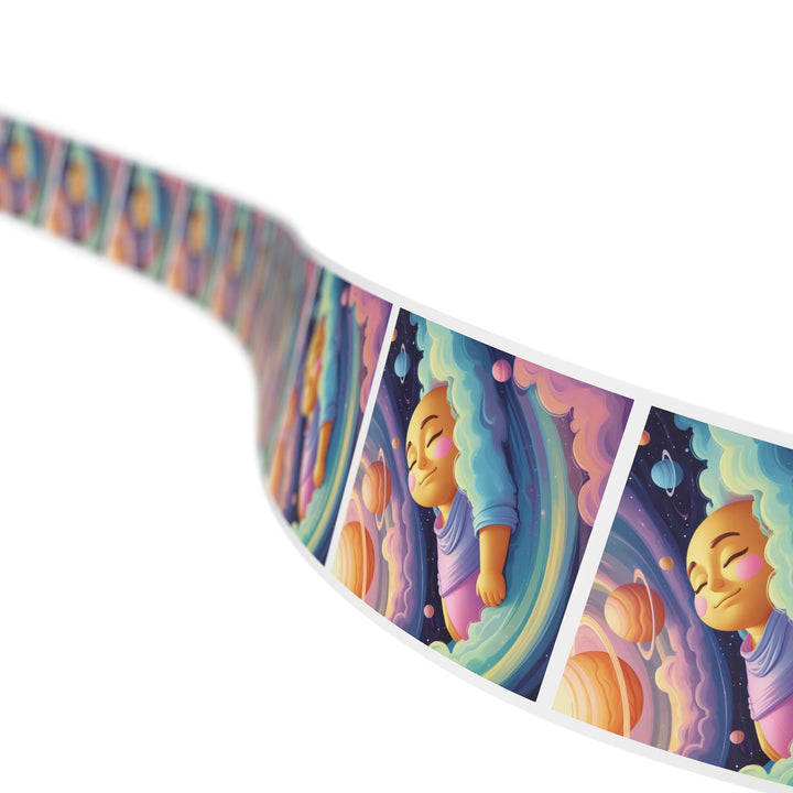 Cosmic Baby Square Sticker Label Rolls – Custom Durable Nursery Labels
