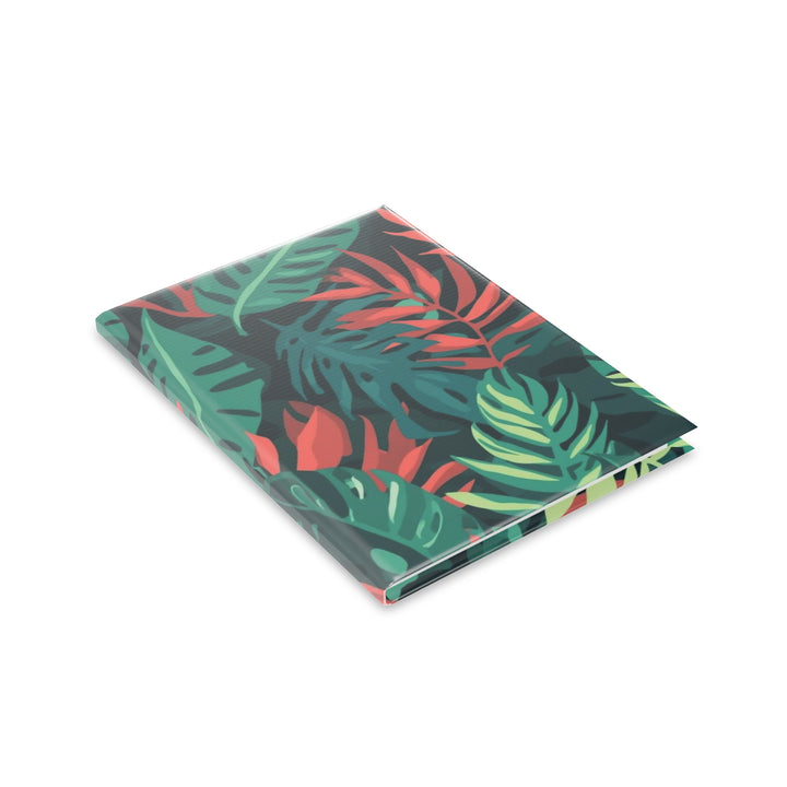 Hardcover Puffy Notebook – Tropical Leaf, Plush Journal, Aesthetic, Customizable