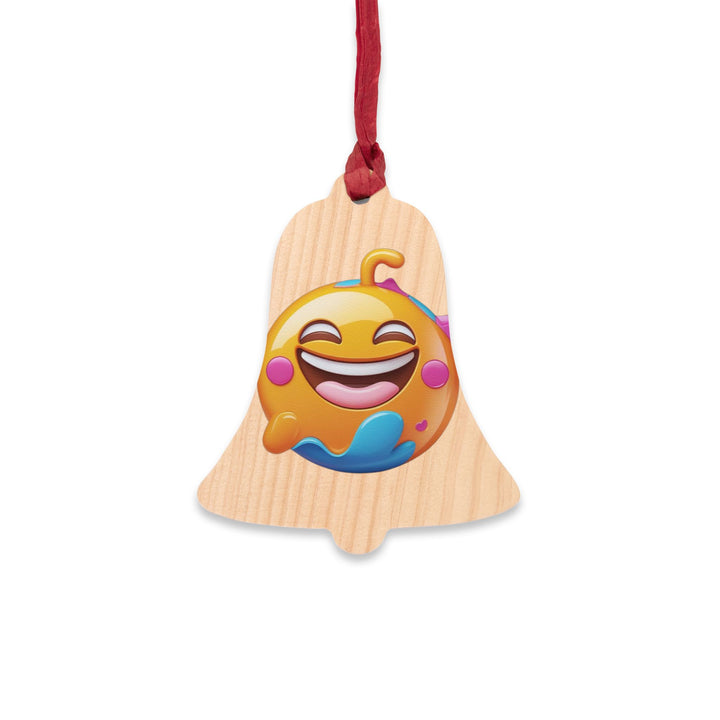 Handcrafted Wooden Ornaments – Playful Emoji Smile, Magnetic, Gift-Ready