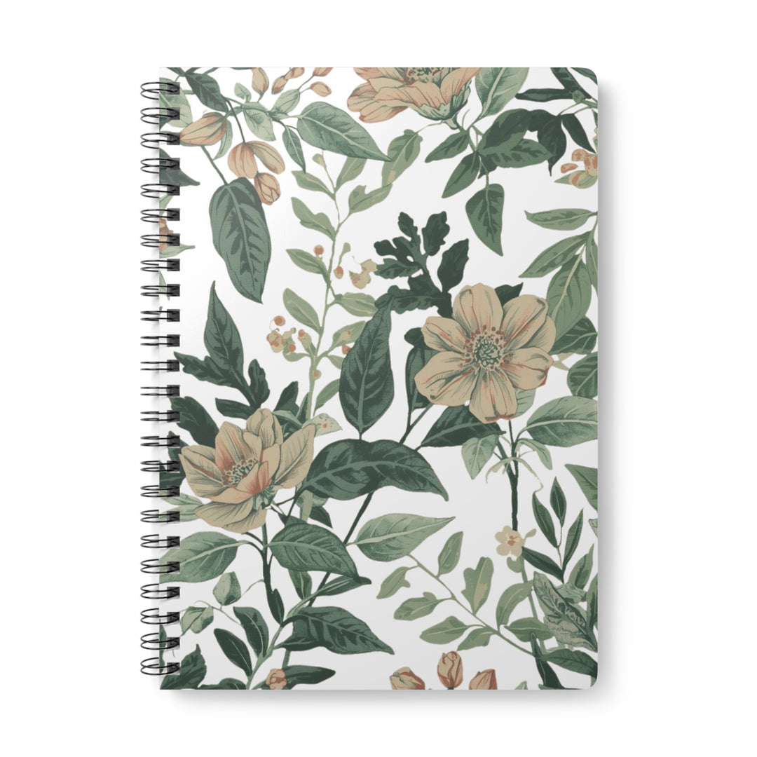 Vintage Floral A5 Wirobound Softcover Notebook – Chic Botanical Journal