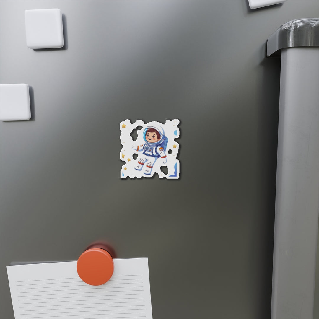 Custom Die-Cut Magnets – Astronaut Space Cartoon, Fun Decor & Gifts