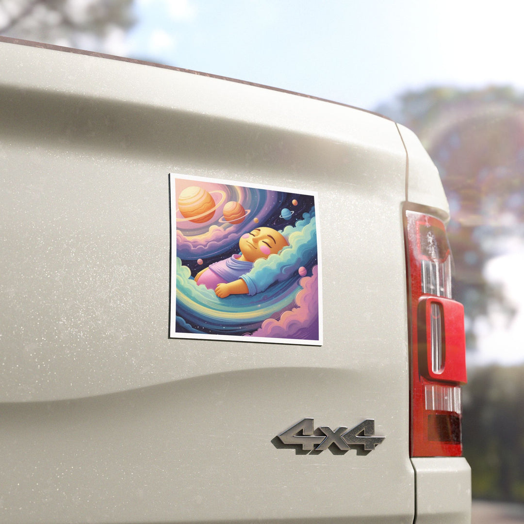 Custom Car Magnet – Dreamy Cosmic Baby Galaxy Design, Weatherproof, Removable