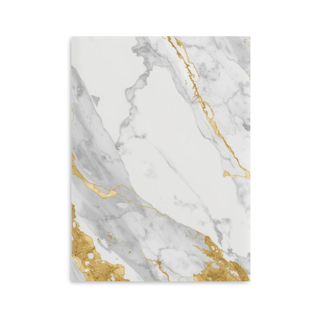 Luxury Marble Hardcover Puffy Notebook – Plush, Customizable, 3 Sizes