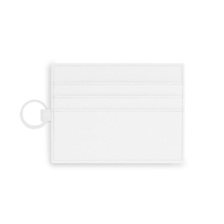 Personalized Saffiano Leather Card Holder – Vintage Floral, Slim & Chic