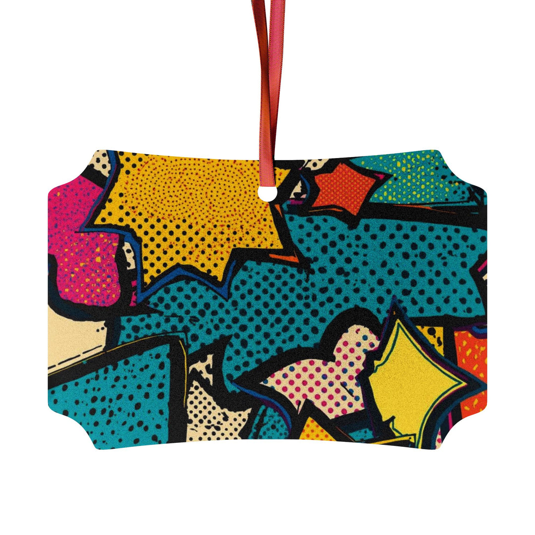 Pop Art Aluminum Ornaments – Vibrant Comic Book Decor, Customizable Sets