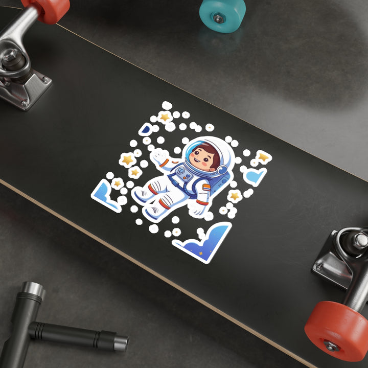 Custom Die-Cut Stickers – Space Astronaut Kids Art | Durable & Trendy