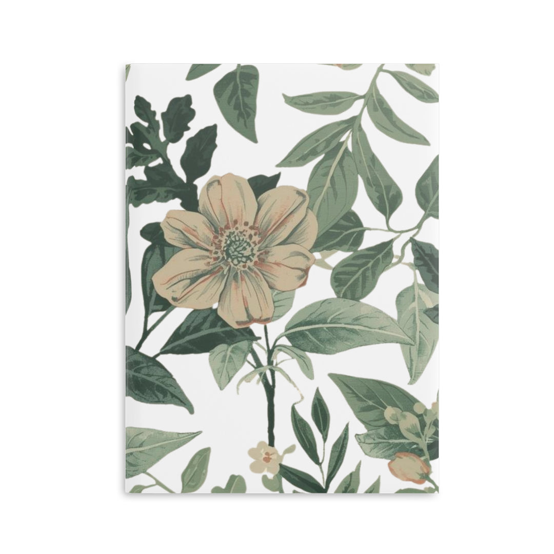 Vintage Floral Puffy Hardcover Notebook – Luxe, Custom, Lay-Flat Journal