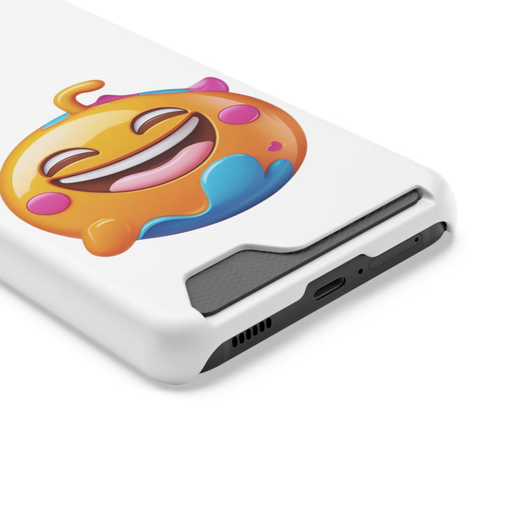Emoji Smiley Card Holder Phone Case – Fun, Slim & MagSafe Compatible