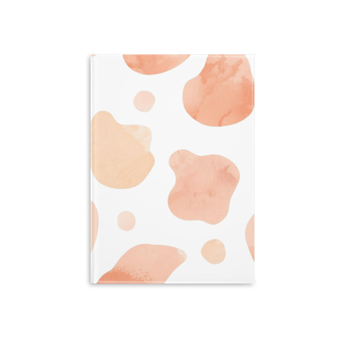 Hardcover Puffy Notebook – Plush, Abstract Watercolor, Customizable, Trendy