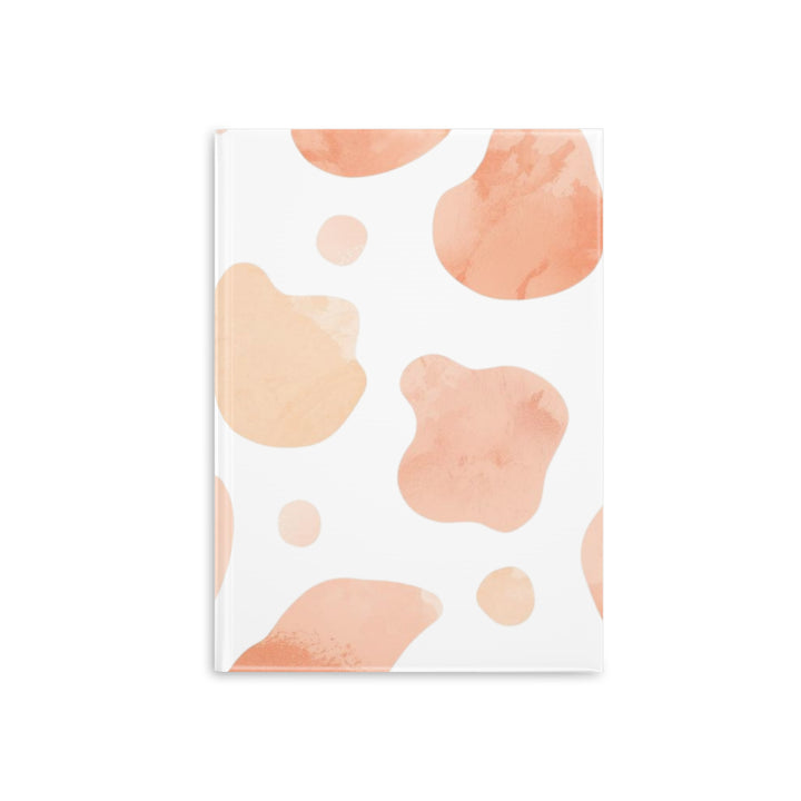 Hardcover Puffy Notebook – Plush, Abstract Watercolor, Customizable, Trendy