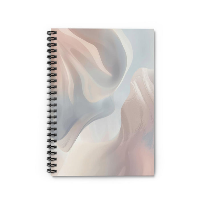 Chic Pastel Spiral Notebook – Premium Ruled Journal, Modern Abstract Design