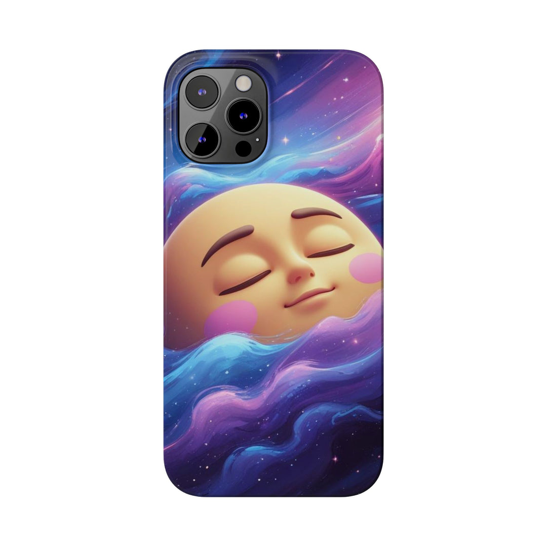 Galaxy Moon Slim Phone Case – Ultra-Thin, Cute Cosmic Style & Protection