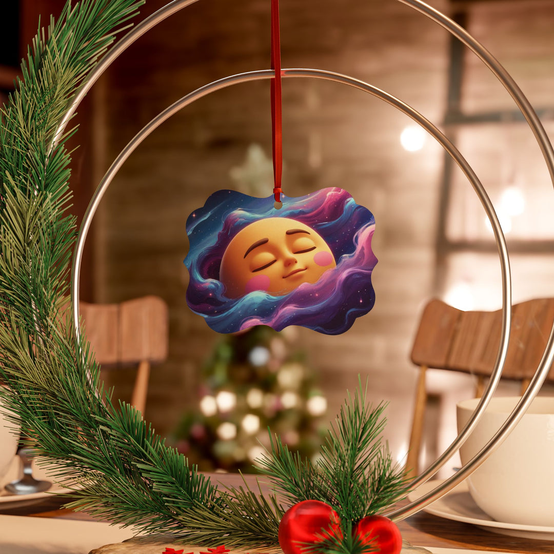 Personalized Galaxy Moon Aluminum Ornaments – Custom Space Gift Sets