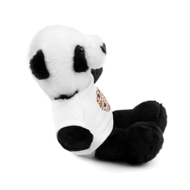 Custom Stuffed Animal w/ Coffee & Dessert Tee – Cute Plush Gift 8”