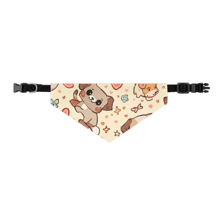 Cartoon Puppies & Kittens Pet Bandana Collar – Cute, Adjustable & Comfy