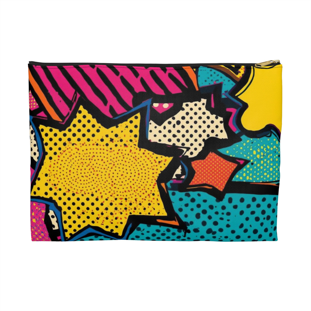 Pop Art Chic Accessory Pouch – Retro Comic Book Makeup & Tech Bag