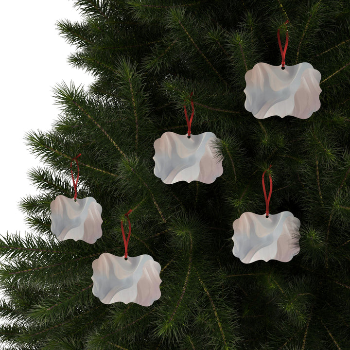 Elegant Aluminum Ornaments – Customizable Modern Pastel Abstract Décor
