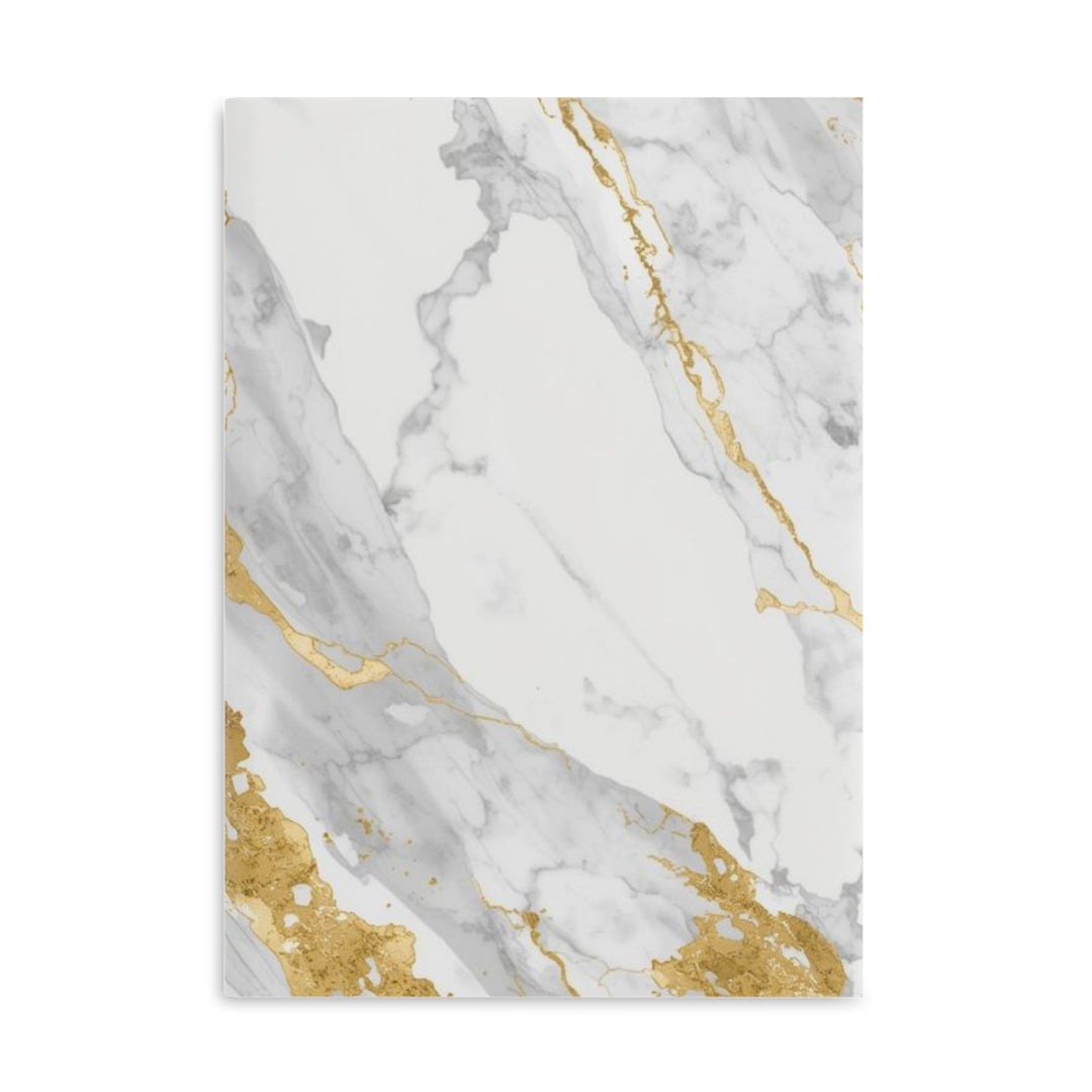 Luxury Marble Hardcover Puffy Notebook – Plush, Customizable, 3 Sizes