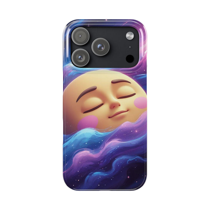 Galaxy Moon Slim Phone Case – Ultra-Thin, Cute Cosmic Style & Protection