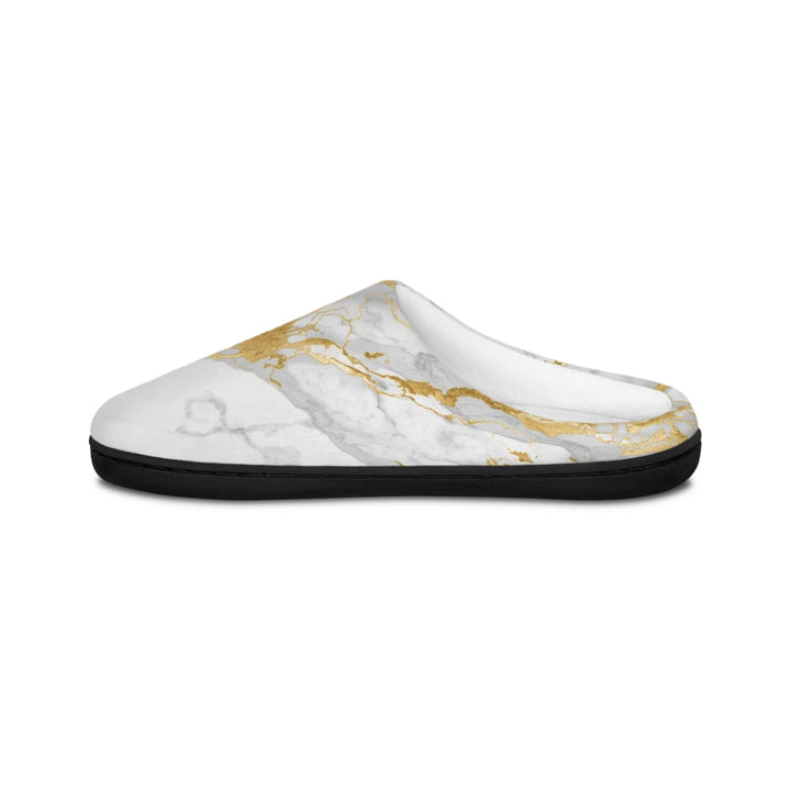 Men’s Customizable Marble Memory Foam Slippers – Plush, Luxe Indoor Comfort
