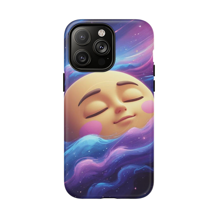 Tough Magnetic Galaxy Case – MagSafe Dual Layer, Cute Moon & Cosmic Vibes
