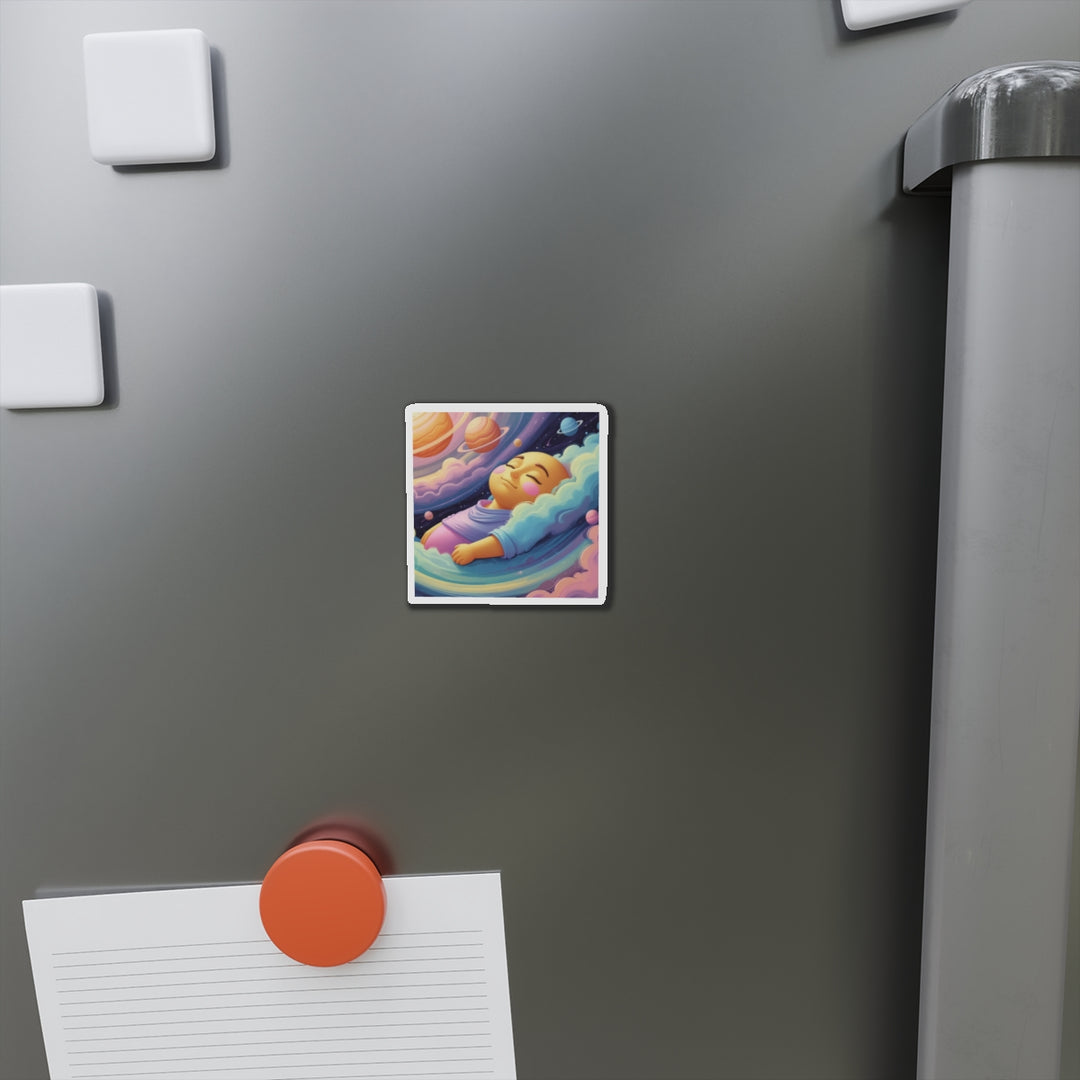 Custom Die-Cut Magnets – Dreamy Cosmic Baby Nursery Fridge Decor