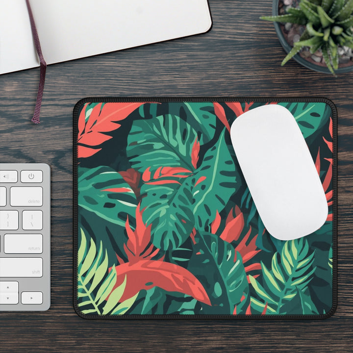 Premium Tropical Leaf Gaming Mouse Pad – Ultra-Smooth, Jungle Vibes, 9x7