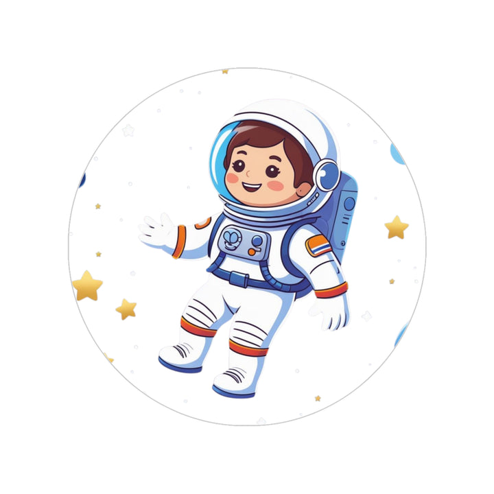 Transparent Outdoor Astronaut Sticker – Cute Space Theme, Durable & Waterproof