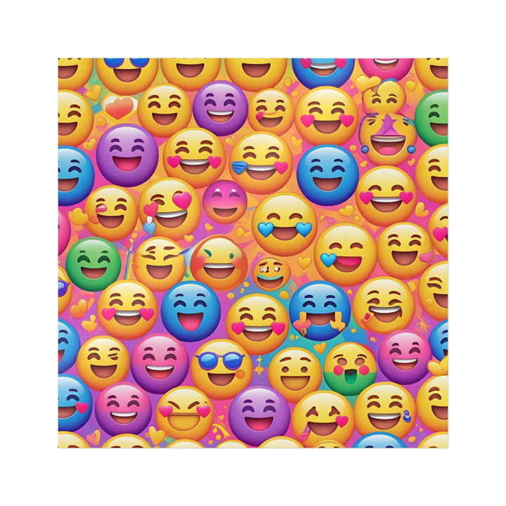 Joyful Emoji Die-Cut DTF Sticker – Vibrant, Custom, Weatherproof!