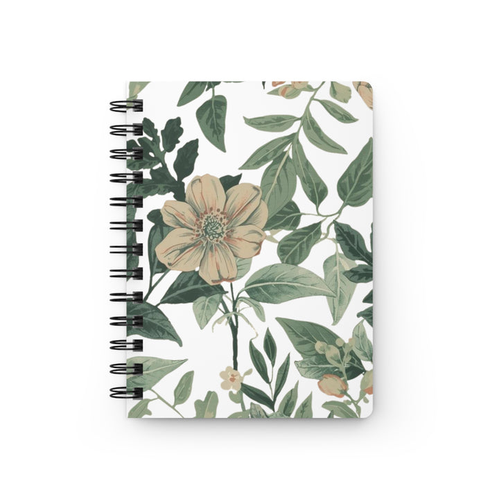 Vintage Floral Spiral Bound Journal – Custom Botanical Notebook, 5x7/A4