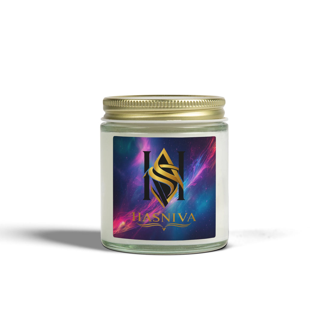 Cosmic Neon Scented Candles – Hand-Poured Coconut Apricot Wax, 4oz/9oz